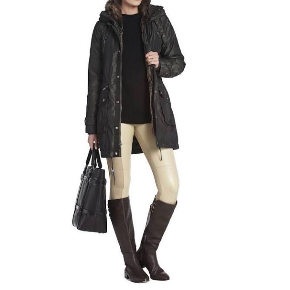 BCBG Max Azria Taylor Removable Rabbit Fur